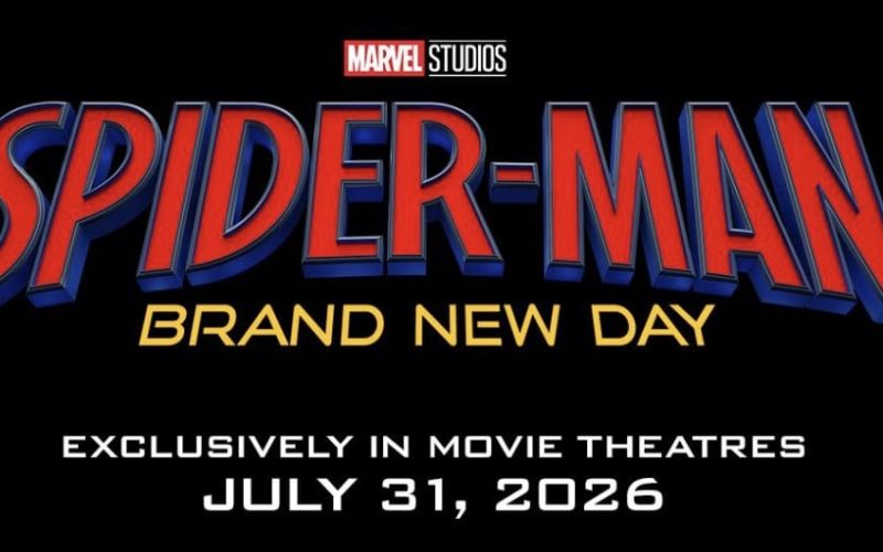 Spider-Man Brand New Day title card, courtesy of Marvel Studios